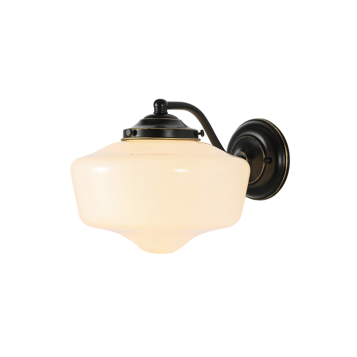 Tranquix 1-Light Outdoor Schoolhouse Glass Wall Sconces (10") Brightelier