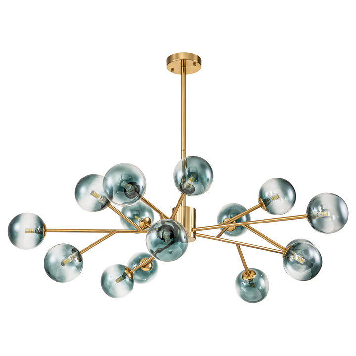 Veylin 15-Light Sputnik Modern Linear Glass Bubble Chandelier(41") My Store