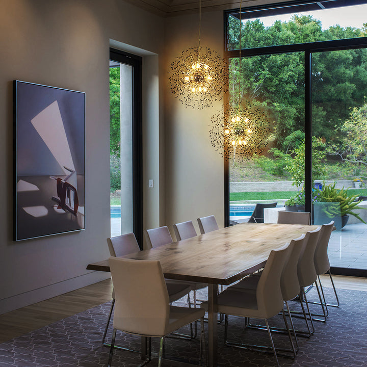 Solmere 9-Light Crystal Firework Contemporary Chandelier (20") Brightelier