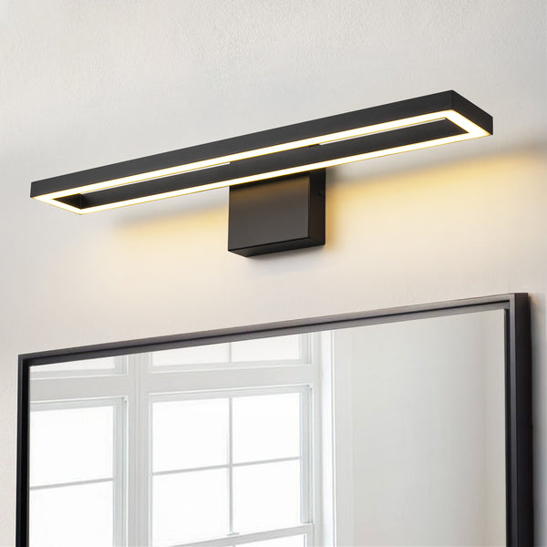 Avenlo 1-Light Dimmable LED Modern Rectangular Wall Sconce (23")