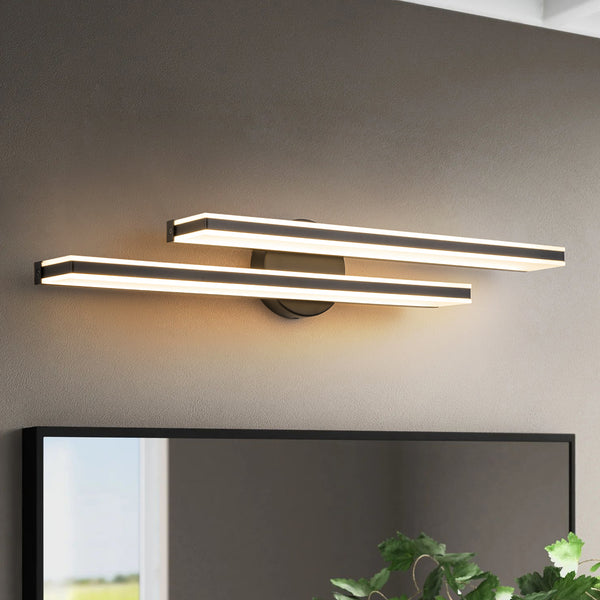 Brillio 2-Light Dimmable LED Modern Rectangular Wall Sconce(27")