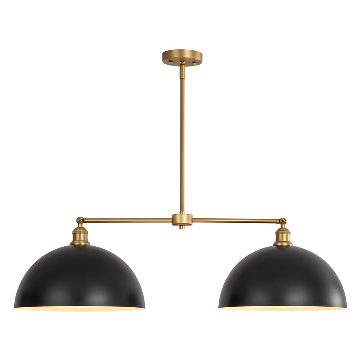 Noctiva 2-Light Linear Dome Industrial Pendant (39") Brightelier