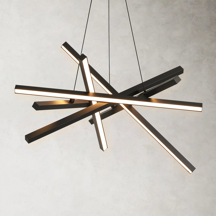 Nortivy 6-Light LED Sputnik Industrial Chandelier (32") Brightelier