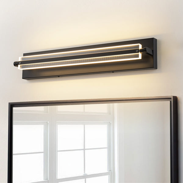 Noctura 1-Light Dimmable Aluminum LED Wall Mounted Industrial Rectangular Picture Light (23")
