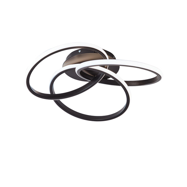 Lumisca 3-Light Dimmable LED Geometric Flush Mount (18")