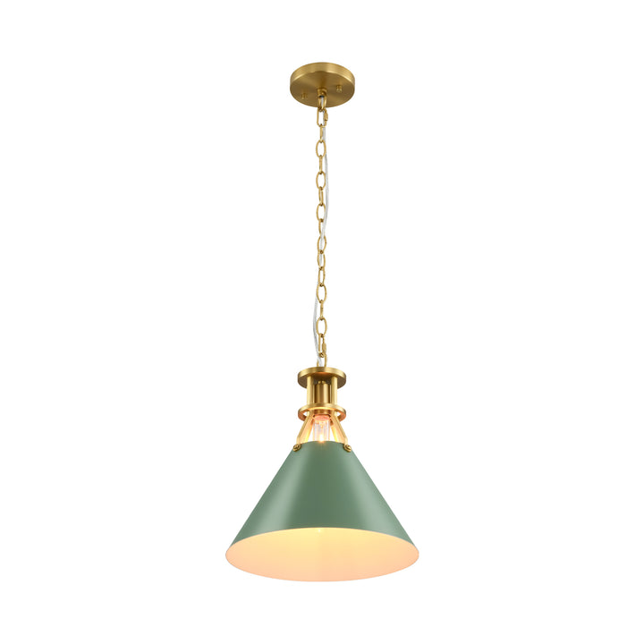 Cubella 1-Light Dimmable Aluminum Mid-Century Modern Pendant (12") Brightelier