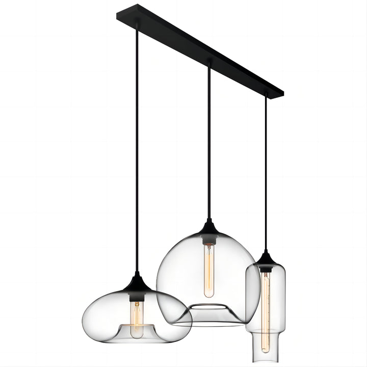 Lunara 3-Light Globe Linear Kitchen Island Modern Pendant (28") My Store