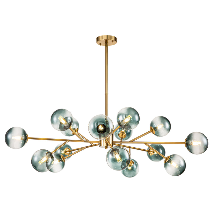 Veylin 15-Light Sputnik Modern Linear Glass Bubble Chandelier(41") My Store