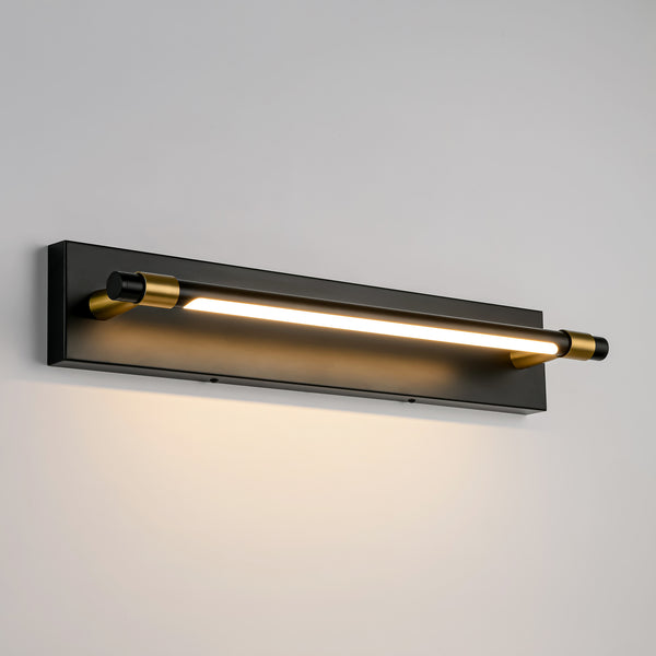 Brillio 1-Light Dimmable LED Modern Cylinder Wall Sconce (23")