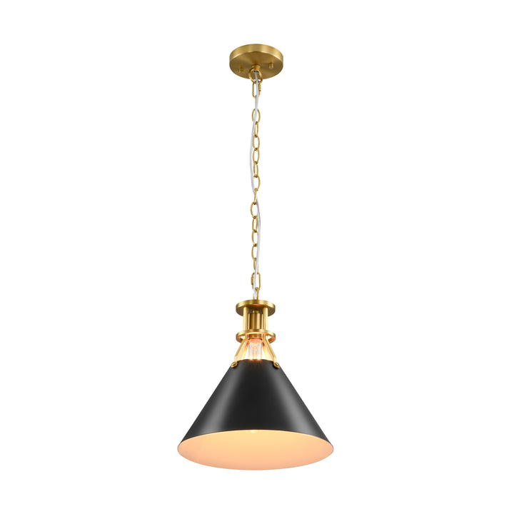Cubella 1-Light Dimmable Aluminum Mid-Century Modern Pendant (12") Brightelier