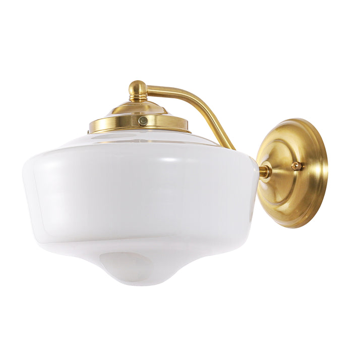 Tranquix 1-Light Outdoor Schoolhouse Glass Wall Sconces (10") Brightelier