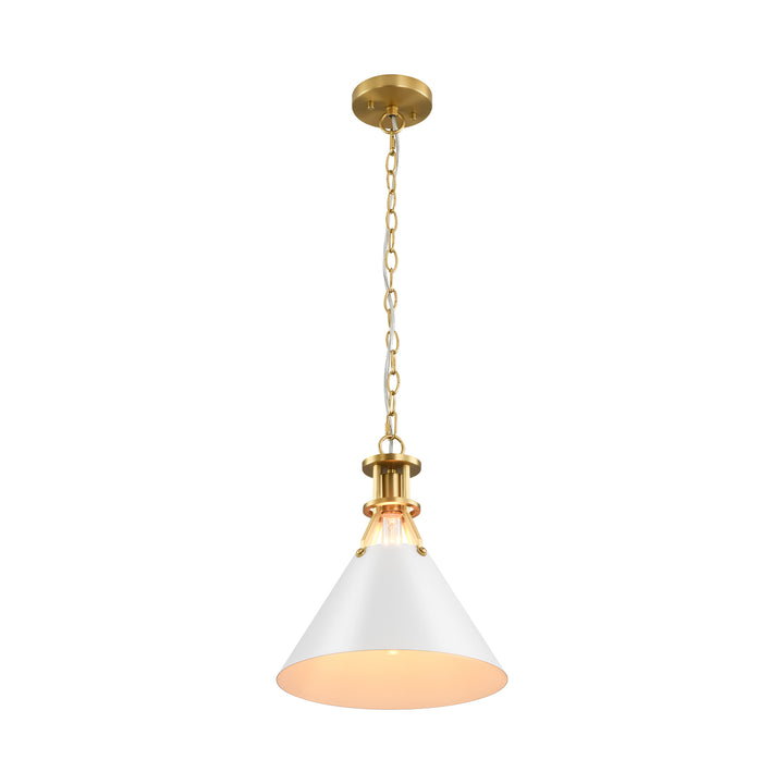 Cubella 1-Light Dimmable Aluminum Mid-Century Modern Pendant (12") Brightelier