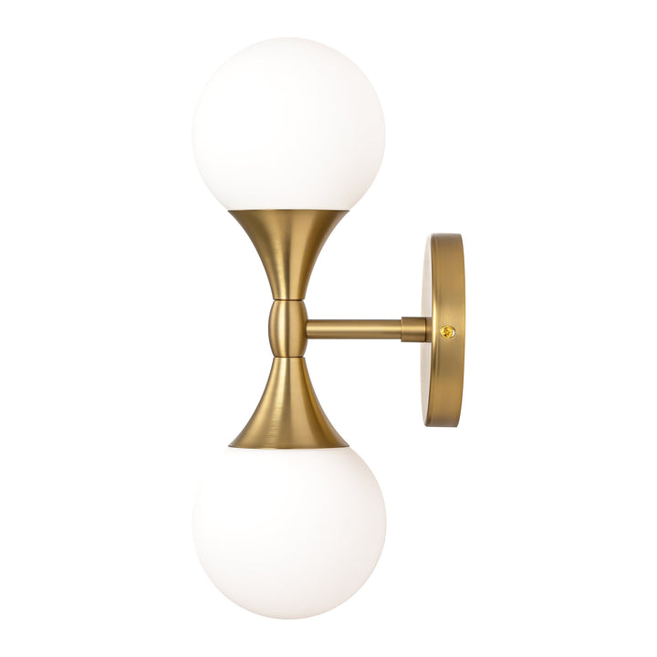 Gloza 2-Light Dimmable Glass Bubble Industrial Wall Scone (6") My Store