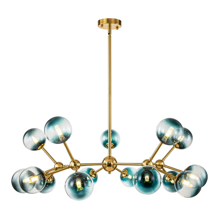 Veylin 15-Light Sputnik Bubble Modern Glam Chandelier (45") Brightelier