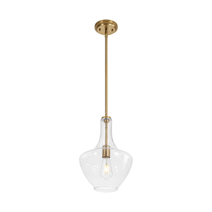 Brillara 1-Light Dimmable Glass Mid-Century Modern Pendant (10") Brightelier