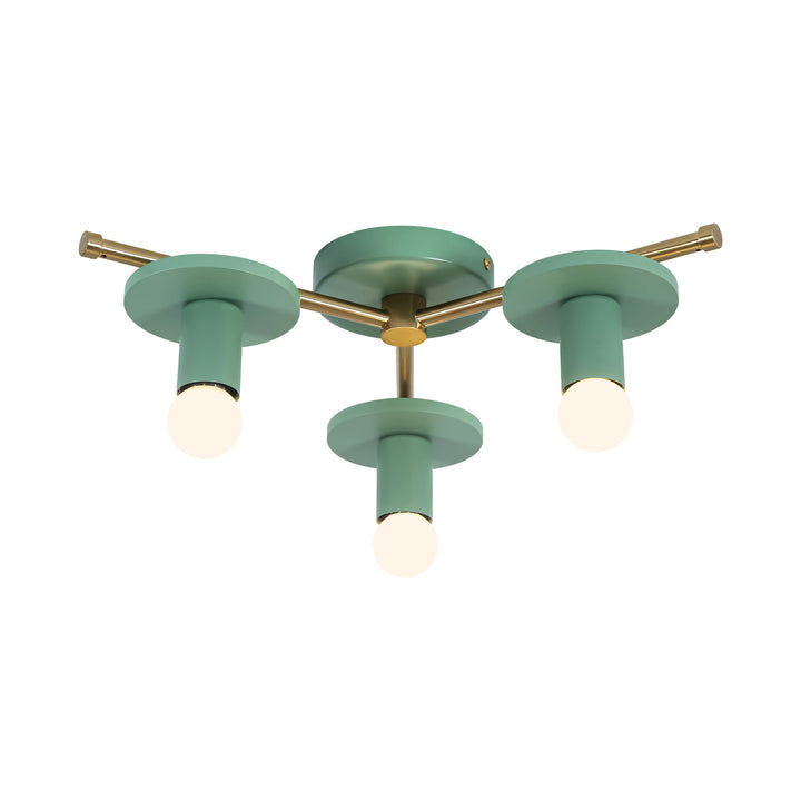 Arvola 3-Light Dimmable Wood Modern Farmhouse Flush Mount (17") My Store
