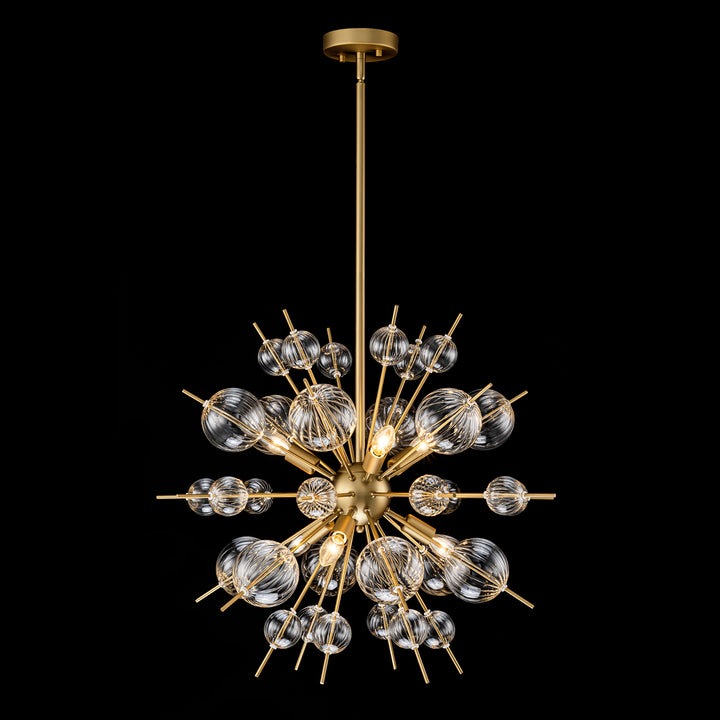 Arlowe 6-Light Globe Bubble Sputnik Glam Modern Chandelier (26") Brightelier