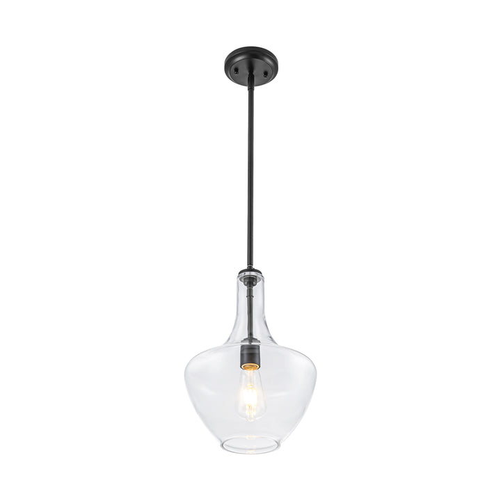 Brillara 1-Light Dimmable Glass Mid-Century Modern Pendant (10") Brightelier