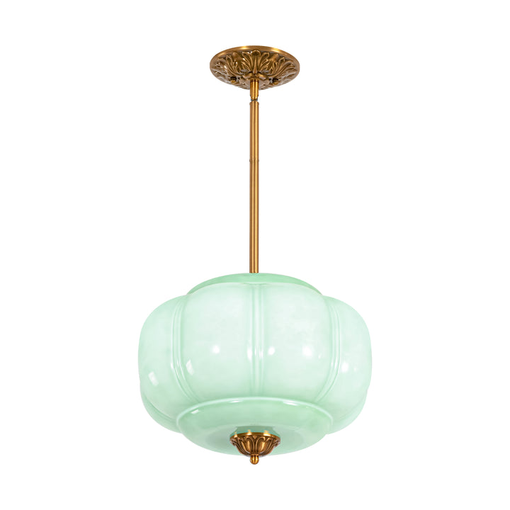 Terrana 1-Light lce-cream Semi-FlushMount Ceiling Light (15") Brightelier