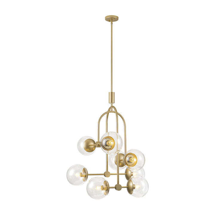 Molura 8-Light Dimmable Sputnik Glass Bubble Chandelier (26") Brightelier