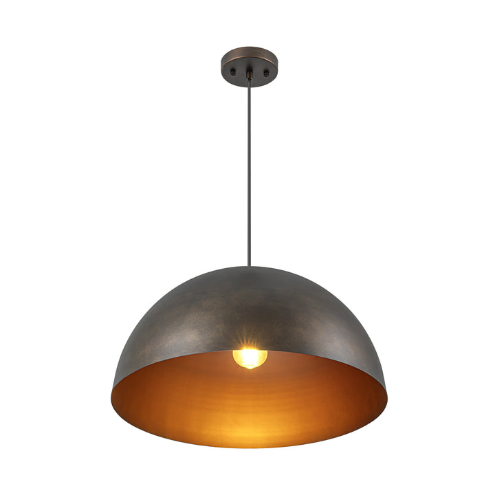 Sparla 1-Light Dimmable Dome Kitchen Island Pendant (20") Brightelier