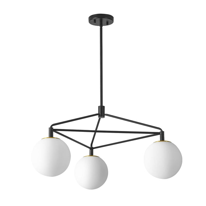 Veylin 3-Light Dimmable Glass Modern Geometric Chandelier (30") My Store