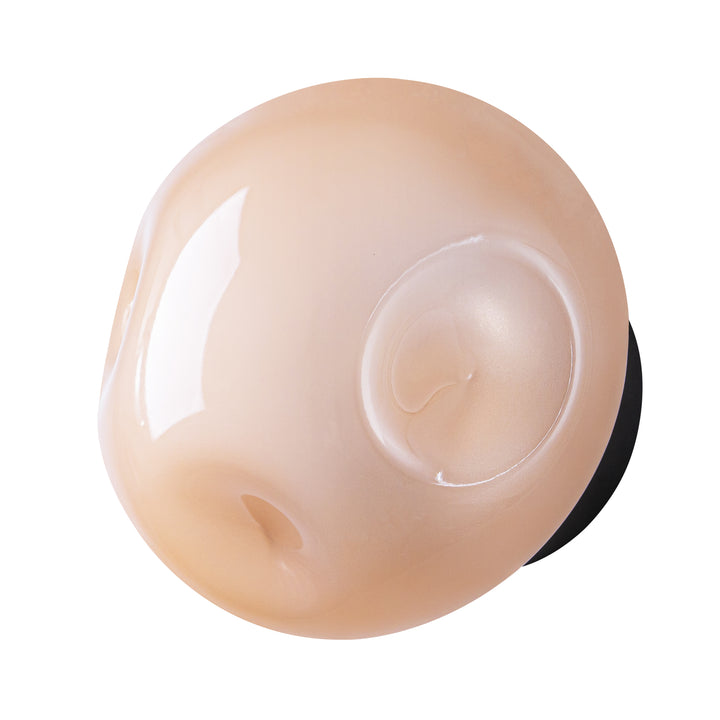 Hearthline 1-Light Unique Dimmable Modern Glass Shaded Wall/Ceiling Mounted Light (7") Brightelier