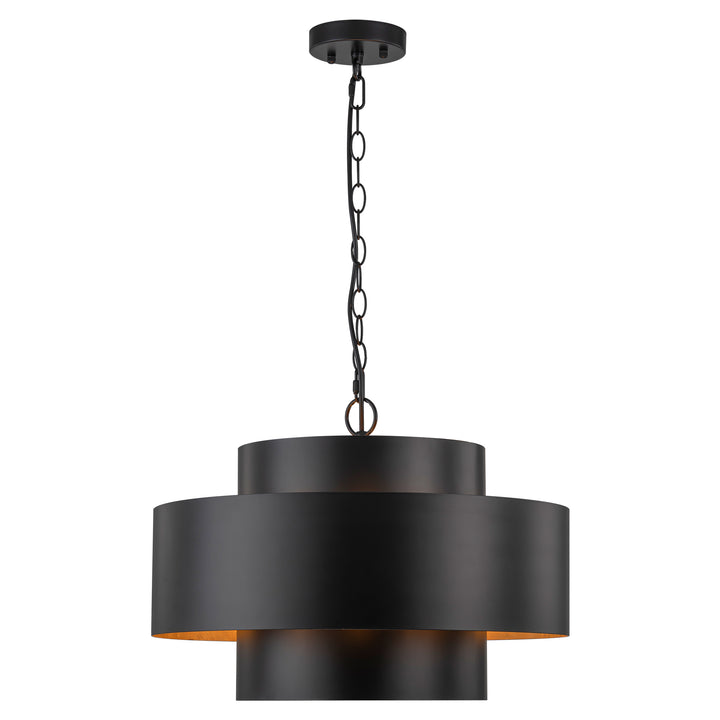 Noctiva 7-Light Inter-Stacked Cylinders Country Chandelier (20") Brightelier