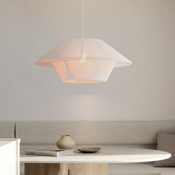 Brilune 1-Light HandWoven Farmhouse Chandelier (24")