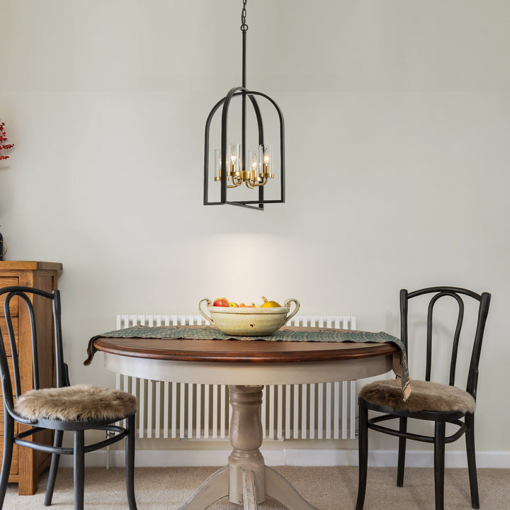 Dravyn 4-Light Foyer Aged Transitional Modern Chandelier (16") Brightelier