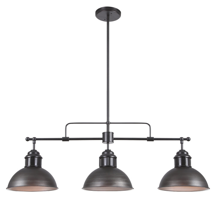 Zenvia 3-Light Kitchen Island Linear Industrial Pendant (35") Brightelier