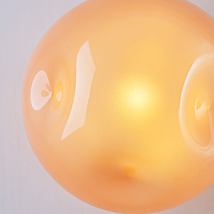 Hearthline 1-Light Unique Dimmable Modern Glass Shaded Wall/Ceiling Mounted Light (7") Brightelier