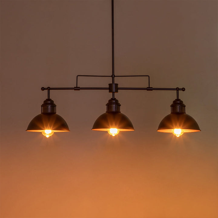 Zenvia 3-Light Kitchen Island Linear Industrial Pendant (35") My Store