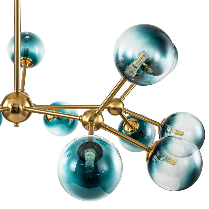 Veylin 15-Light Sputnik Bubble Modern Glam Chandelier (45") Brightelier