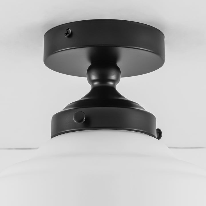 Terrana 1-Light lce-cream Semi-FlushMount Ceiling Light (9") Brightelier