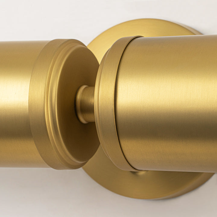 Noctura 1-Light Dimmable Led Vintage Brass Glossy Opal Glass Vanity Light (20") Brightelier