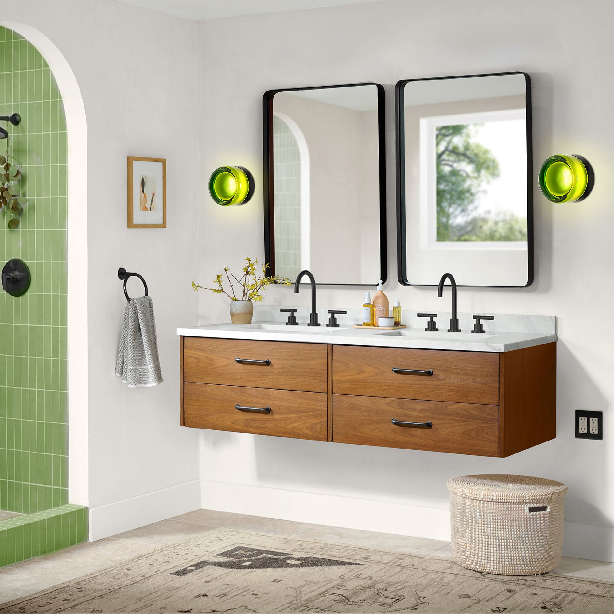 Auralux 1-Light Led Dimple Industrial Flush Mounted Sconce (4") Brightelier