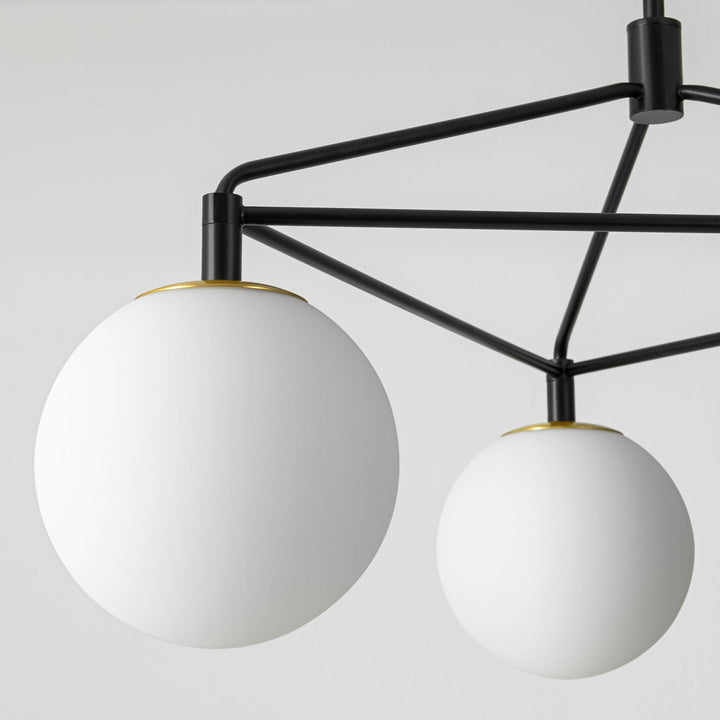 Veylin 3-Light Dimmable Glass Modern Geometric Chandelier (30") My Store