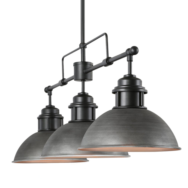 Zenvia 3-Light Kitchen Island Linear Industrial Pendant (35") Brightelier