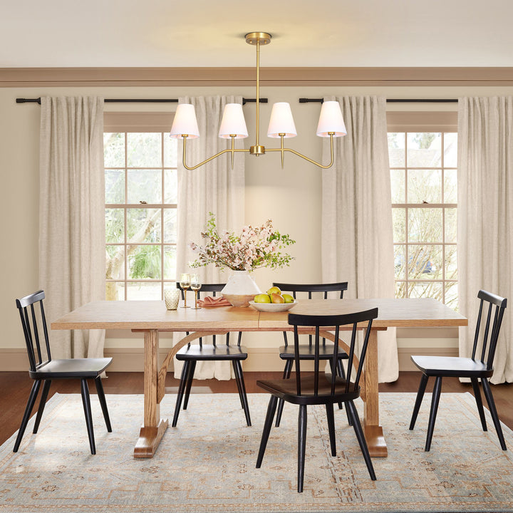 Dresqui 4-Light Dimmable Linear Island Chandelier (32") Brightelier