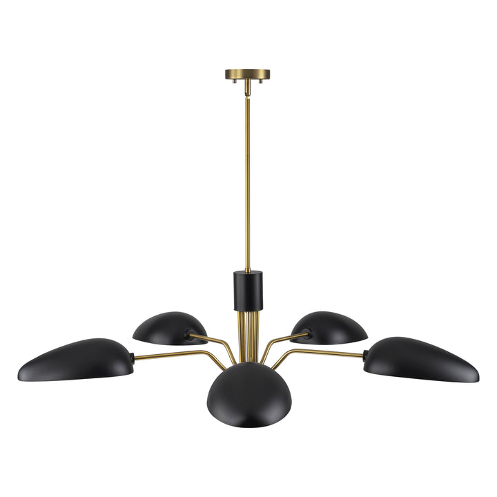 Sylvia 5-Light Dimmable Sputnik Mid-Century Chandelier (26") Brightelier