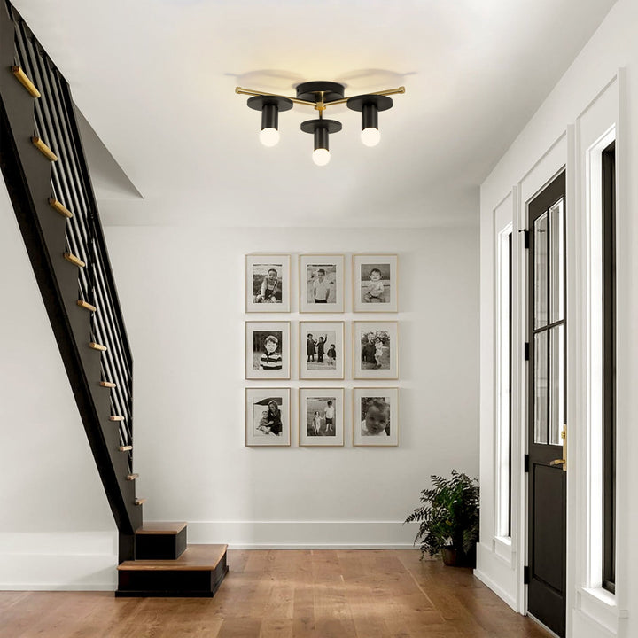 Arvola 3-Light Dimmable Wood Modern Farmhouse Flush Mount (17") My Store