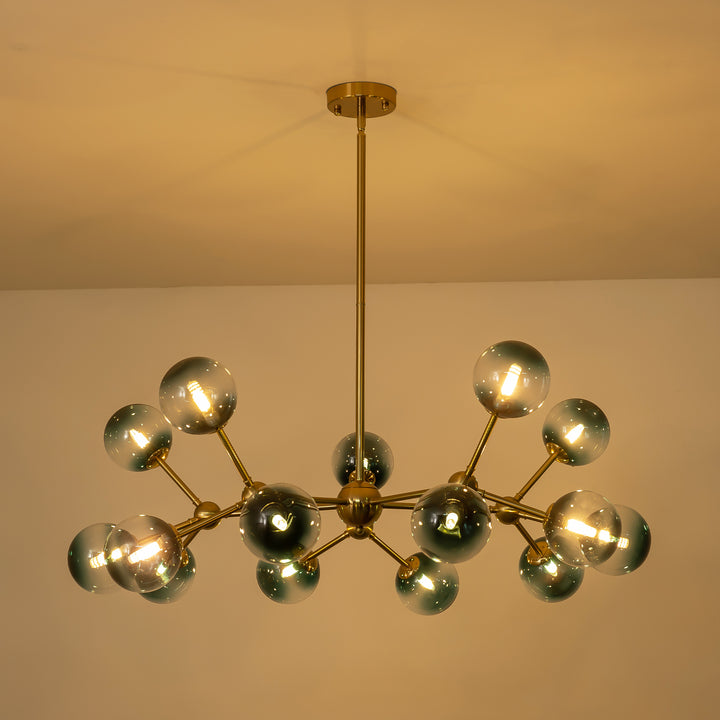 Veylin 15-Light Sputnik Bubble Modern Glam Chandelier (45") Brightelier