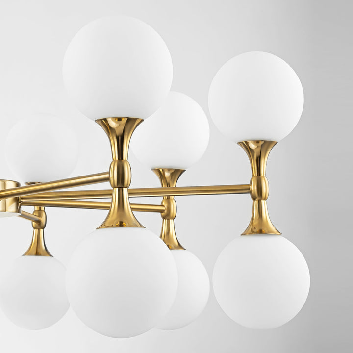 Dresqui 16-Light Dimmable Sputnik Linear Modern Chandelier (33") My Store