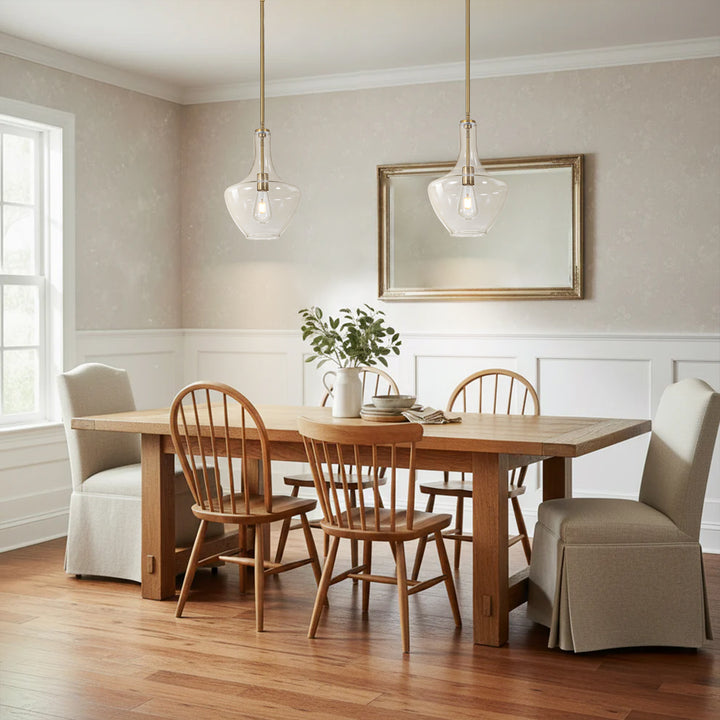 Brillara 1-Light Dimmable Glass Mid-Century Modern Pendant (10") Brightelier