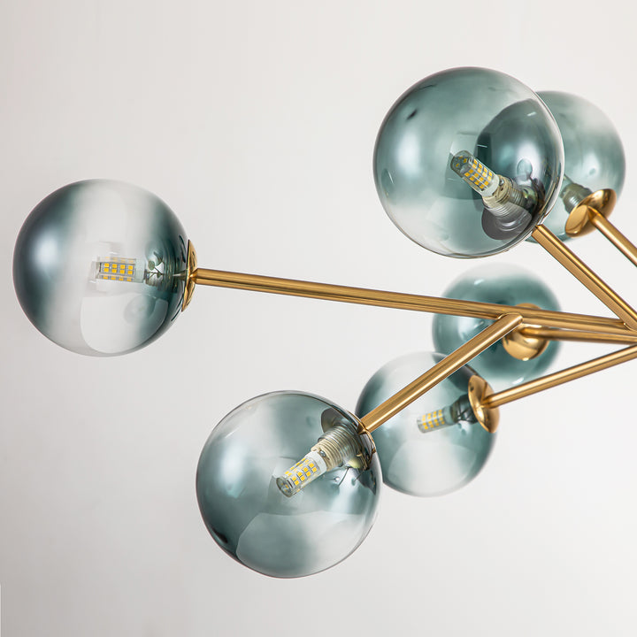 Veylin 15-Light Sputnik Modern Linear Glass Bubble Chandelier(41") My Store