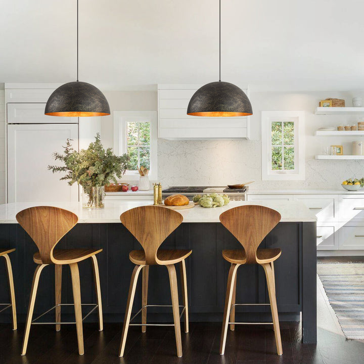 Noctiva 1-Light Dimmable Dome Transitional Kitchen Island Pendant (20") My Store