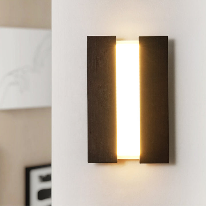 Waveler 1-Light Dimmable Wood LED Modern Wall/Ceiling Mounted Light (12") My Store