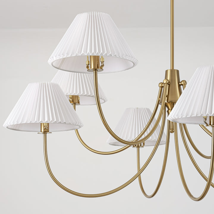 Wesley 8-Light Double Tier Sputnik Mid-Century Modern Chandelier (48") Brightelier