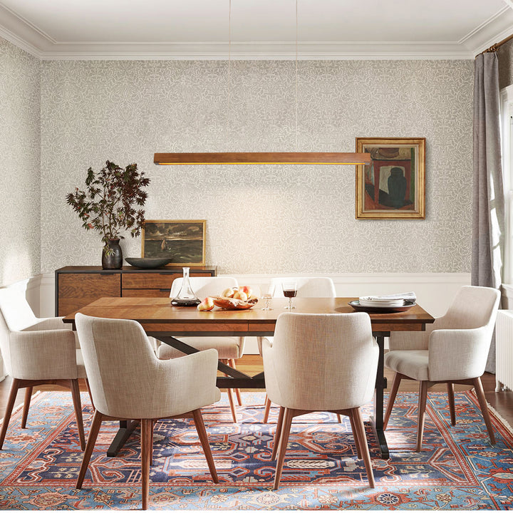 Lumisca Integrated LED Wood Linear Farmhouse Chandelier (40") Brightelier